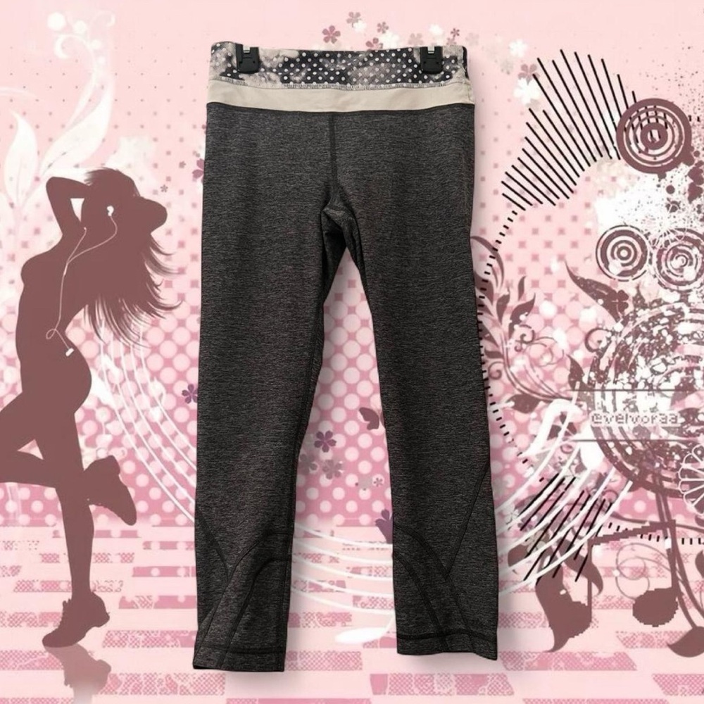 Y2K Vintage Activewear polka dot Lululemon capris